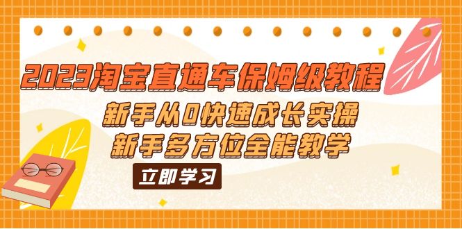 （6286期）2023淘宝直通车保姆级教程：新手从0快速成长实操，新手多方位全能教学-副业宝典