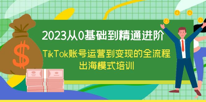 （6299期）2023从0基础到精通进阶，TikTok账号运营到变现的全流程出海模式培训-副业宝典