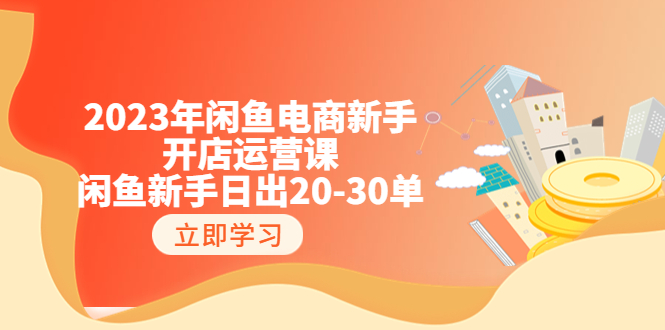 （6471期）2023年闲鱼电商新手开店运营课：闲鱼新手日出20-30单（18节-实战干货）-副业宝典