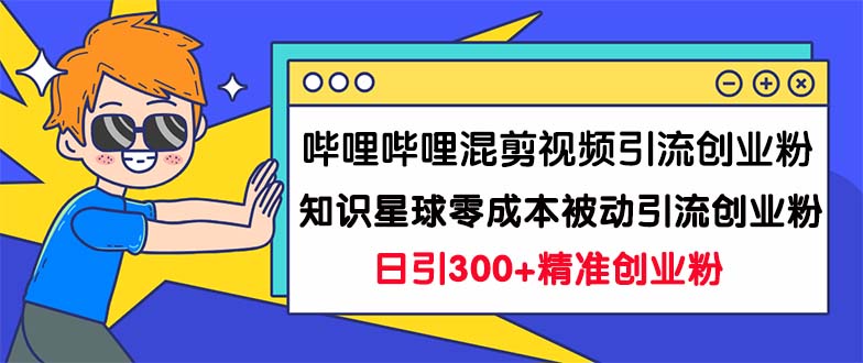 （7138期）哔哩哔哩混剪视频引流创业粉日引300+知识星球零成本被动引流创业粉一天300+-副业宝典