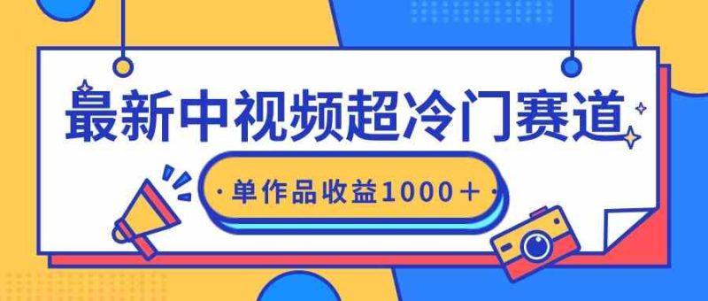 （9275期）最新中视频超冷门赛道，轻松过原创，单条视频收益1000＋-副业宝典