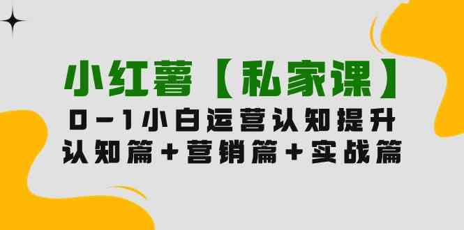 （9910期）小红薯【私家课】0-1玩赚小红书内容营销，认知篇+营销篇+实战篇（11节课）-副业宝典
