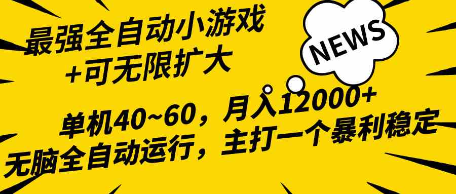 （10046期）2024最新全网独家小游戏全自动，单机40~60,稳定躺赚，小白都能月入过万-副业宝典