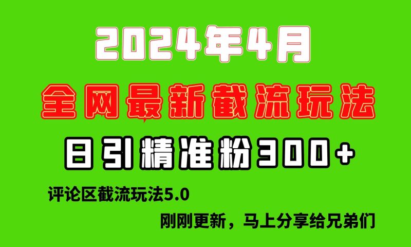 （10179期）刚刚研究的最新评论区截留玩法，日引流突破300+，颠覆以往垃圾玩法，比…-副业宝典