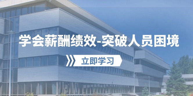 （10277期）学会薪酬绩效-突破人员困境：建立自己的【薪酬+绩效】体系，企业与员工…-副业宝典