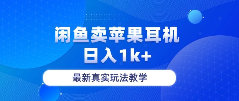 （10380期）闲鱼卖菲果耳机，日入1k+，最新真实玩法教学-副业宝典