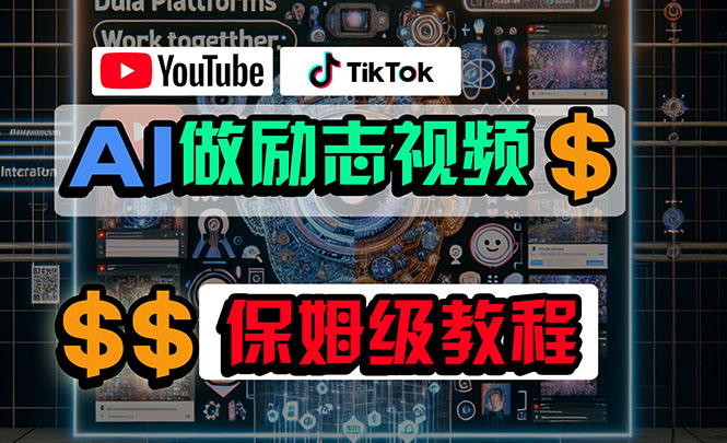 （10520期）利用AI制作励志视频，在YouTube和TikTok赚钱，小白可做（附工具）-副业宝典