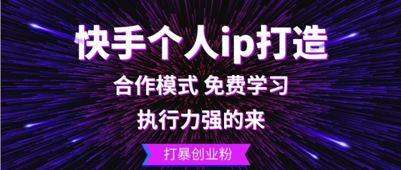 （13023期）快手个人ip打造：执行力强的来 打暴创业粉-副业宝典