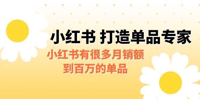 某公众号付费文章《小红书 打造单品专家》小红书有很多月销额到百万的单品-副业宝典