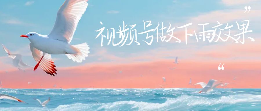视频号做下雨视频，一个账号一周涨粉10W+，日入1000+附保姆级教程-副业宝典