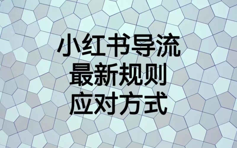 小红书导流最新规则应对方式，新规以后目前还可用的引流方式解读-副业宝典