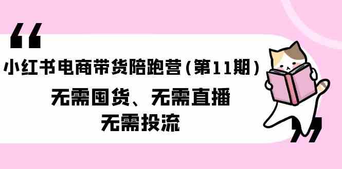 小红书电商带货陪跑营(第11期)无需囤货、无需直播、无需投流-副业宝典