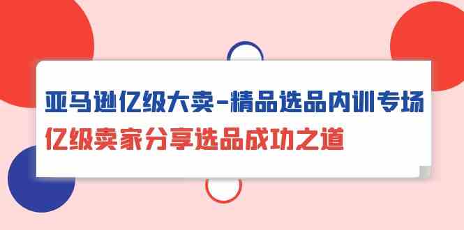 亚马逊亿级大卖精品选品内训专场，亿级卖家分享选品成功之道-副业宝典