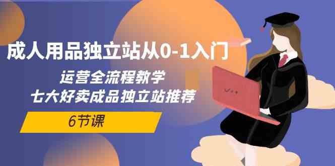 成人用品独立站从0-1入门，运营全流程教学，七大好卖成品独立站推荐（6节课）-副业宝典