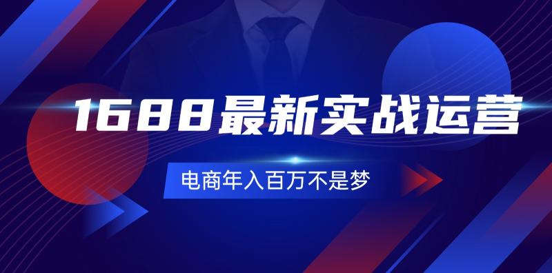 1688最新实战运营，0基础学会1688实战运营，电商年入百万不是梦（131节）-副业宝典
