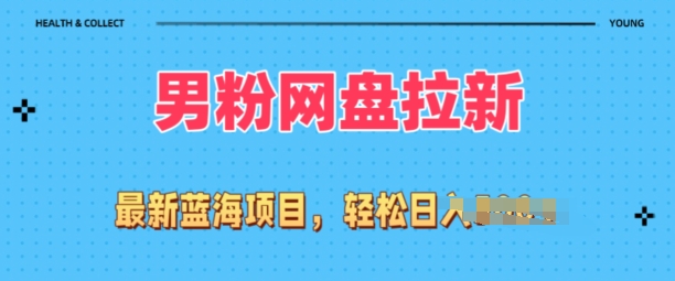 全网最新男粉项目，网盘拉新玩法，小白也可上手操作-副业宝典