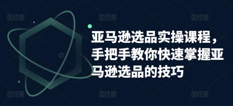 亚马逊选品实操课程，手把手教你快速掌握亚马逊选品的技巧-副业宝典