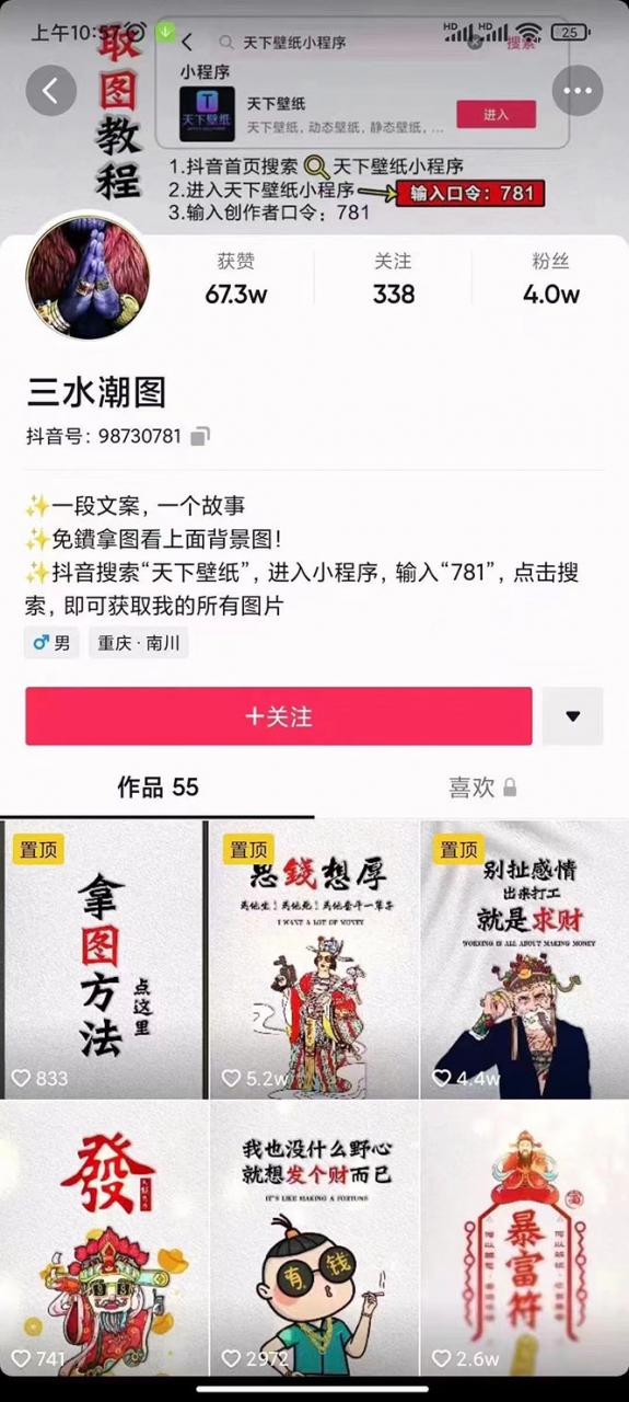 国潮壁纸变现项目，新手可操作日赚200+【素材+软件+教程】-副业宝典