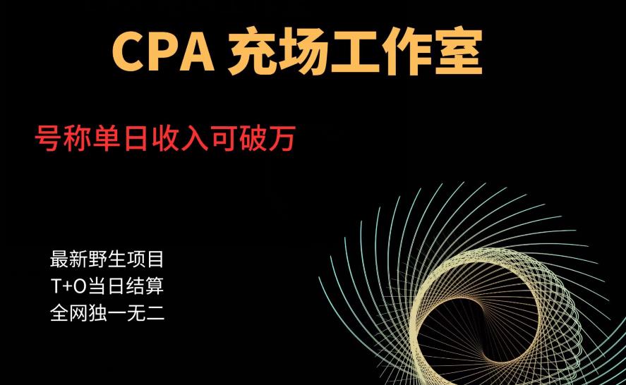 cpa充场工作室，号称单日收入10000+（揭秘）-副业宝典