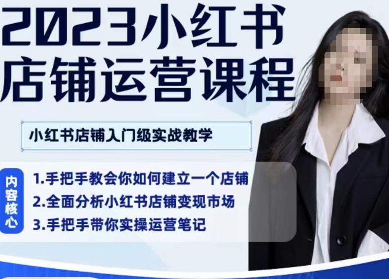 陶金金·2023小红书店铺运营课，小红书店铺入门实战教学-副业宝典