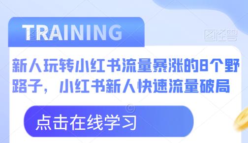新人玩转小红书流量暴涨的8个野路子，小红书新人快速流量破局-副业宝典