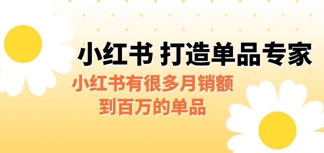 某公众号付费文章《小红书打造单品专家》小红书有很多月销额到百万的单品-副业宝典