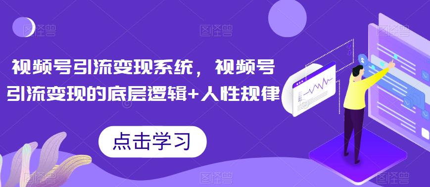 视频号引流变现系统，视频号引流变现的底层逻辑+人性规律-副业宝典