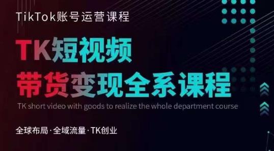 Tiktok运营线上训练营，引流爆单，急速涨粉，Tiktok短视频玩法大揭秘-副业宝典