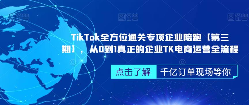 ‎TikTok全方位通关专项企业陪跑【第三期】，从0到1真正的企业TK电商运营全流程-副业宝典