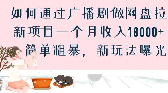 如何通过广播剧做网盘拉新项目一个月收入18000+，简单粗暴，新玩法曝光【揭秘】-副业宝典