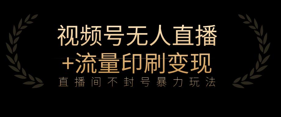 全网首发视频号不封号无人直播暴利玩法+流量印刷机变现，日入1000+【揭秘】-副业宝典