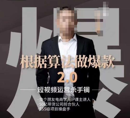 源哥《根据算法做爆款2.0》快速起号的秘籍，短视频运营杀手锏-副业宝典