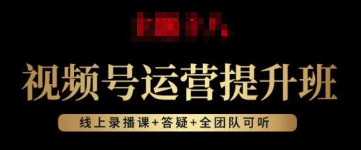 视频号运营提升班：视频号起号逻辑，视频号选品技巧及带货-副业宝典
