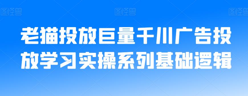 老猫投放巨量千川广告投放学习实操系列基础逻辑-副业宝典