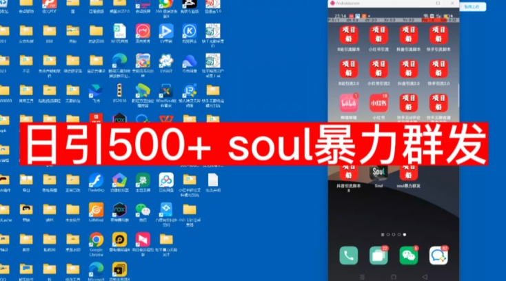 【项目船首发】日引500soul暴力群发项目拆解【揭秘】-副业宝典