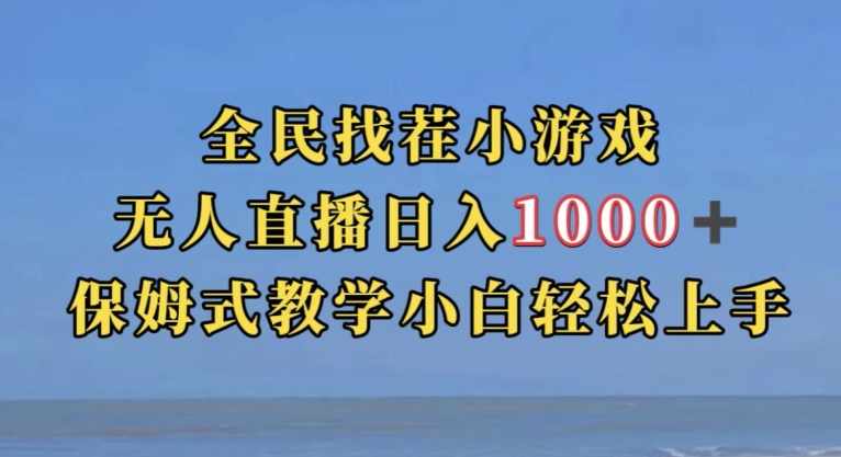 全民找茬小游戏直播玩法，抖音爆火直播玩法，日入1000+-副业宝典