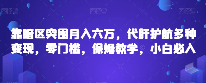 靠暗区突围月入六万，代肝护航多种变现，零门槛，保姆教学，小白必入【揭秘】-副业宝典