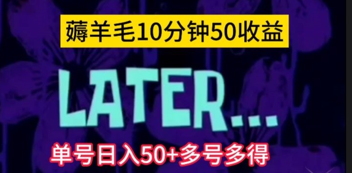 美团薅羊毛玩法，单号日入50+多号多得【仅揭秘】-副业宝典