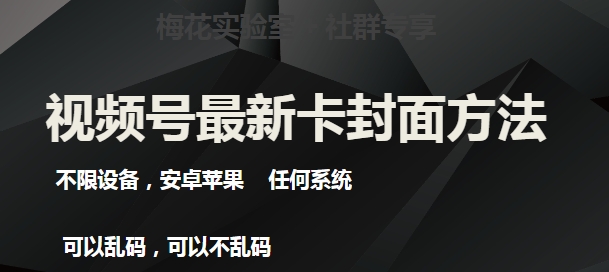 梅花实验室社群最新卡封面玩法3.0，不限设备，安卓苹果任何系统-副业宝典