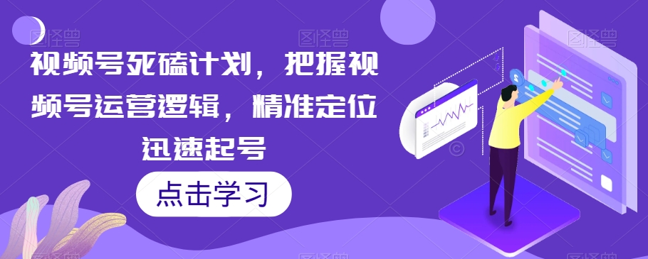 视频号死磕计划，把握视频号运营逻辑，精准定位迅速起号-副业宝典
