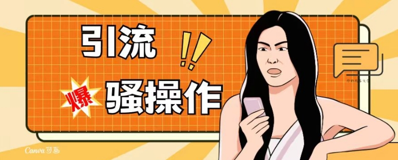 最新引流骚操作，单账号日引50-100，简单粗暴，适合于小白各行各业都可以进行操作，精准粉丝加到爆-副业宝典