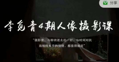 李觅青4期人像摄影线上课，审美/前期策划/拍摄/人像精修/调色-副业宝典