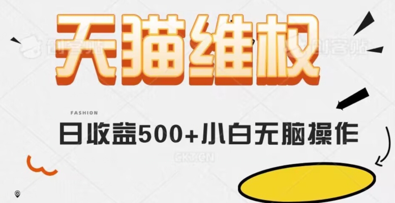 天猫维权，日收益500+小白简单无脑操作每天动动手就可以【仅揭秘】-副业宝典