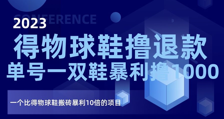 2023得物球鞋撸退款，单号一双鞋暴利撸1000，一个比得物球鞋搬砖暴利10倍的项目【揭秘】-副业宝典