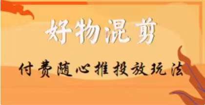 【万三】好物混剪付费随心推投放玩法，随心投放小课抖音教程-副业宝典