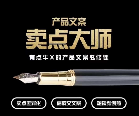 产品文案【卖点大师】高转化电商，有点牛X的产品文案必修课-副业宝典