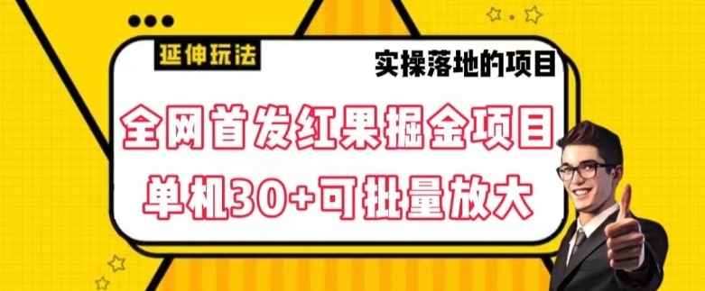 全网首发红果免费短剧掘金项目，单机30+可批量放大【揭秘】-副业宝典
