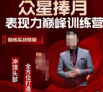 众星捧月表现力巅峰训练营，全方位打造，陪练实战赋能-副业宝典