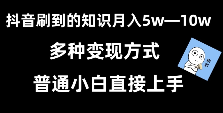 抖音刷到的知识，每天只需2小时，日入2000+，暴力变现，普通小白直接上手-副业宝典