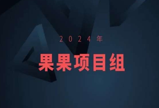 2024年果果项目组项目合集-果果最新项目-副业宝典